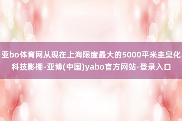 亚bo体育网从现在上海限度最大的5000平米圭臬化科技影棚-亚博(中国)yabo官方网站-登录入口