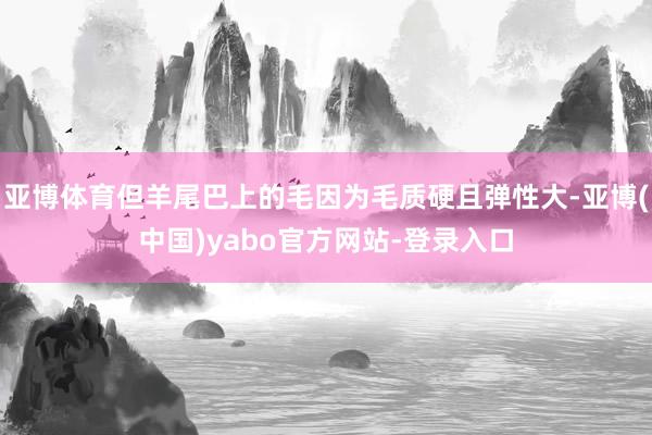 亚博体育但羊尾巴上的毛因为毛质硬且弹性大-亚博(中国)yabo官方网站-登录入口