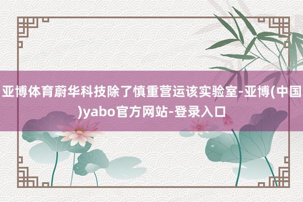 亚博体育蔚华科技除了慎重营运该实验室-亚博(中国)yabo官方网站-登录入口